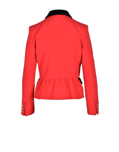 Shop Moschino Womens Red Blazer