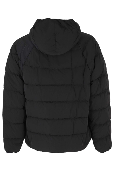 C.p. Company Shell-r Goggle Jacket Drawstring Detail In Black