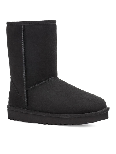 Shop Ugg Black Twinface Sheepskin Classic Boots In Nero