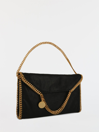 Shop Stella Mccartney Falabella Fold Over Tote Bag In Black