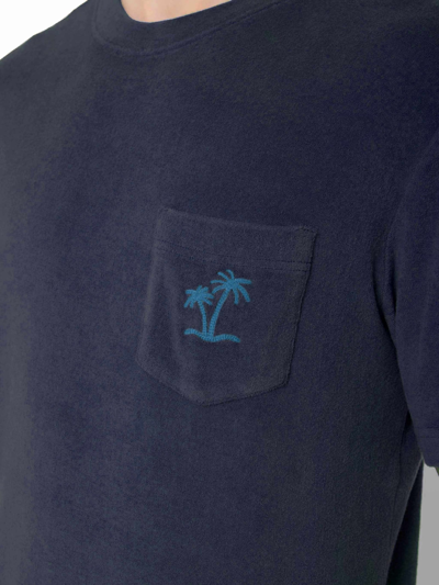Mc2 Saint Barth Man Terry T-shirt With Pocket