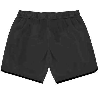 Shop Mc2 Saint Barth Man Swimshorts With Side Logo And Contrast In Black