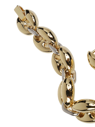Shop Rabanne X Eight Bracelet Chain In Gold/silver