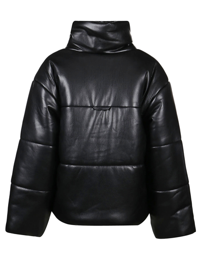 Shop Nanushka Hide Puffer Coat In Black
