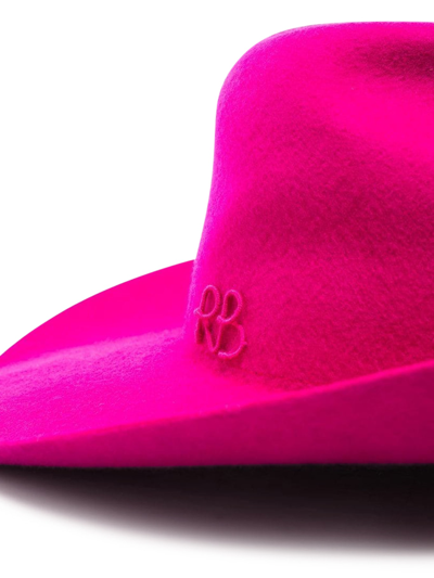 Shop Ruslan Baginskiy Felt Cowboy Hat In Pink