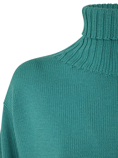 Shop Drumohr Oversized Turtle Neck In Tiffany