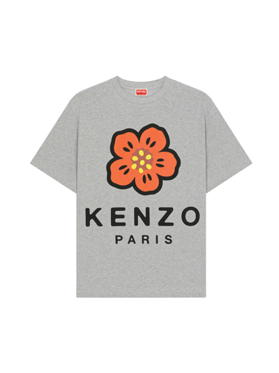 Shop Kenzo T-shirt Boke Flower In Grey