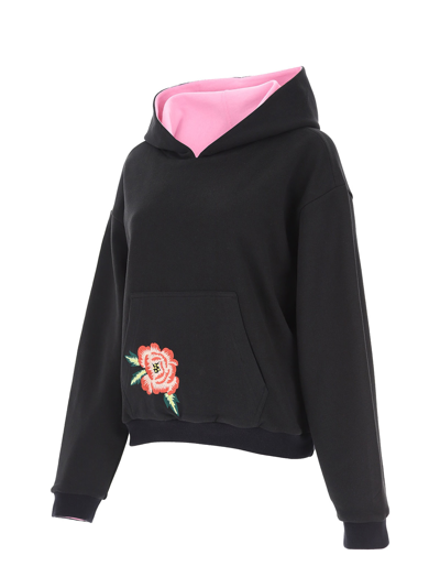 Shop Kenzo Reversible Over Sweatshirt In Black