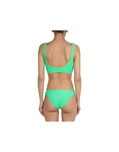 Shop Alexander Wang Bikini Briefs With All Over Logo In Green