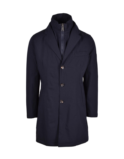 Shop Alessandro Dell'acqua Mens Blue Trench Coat