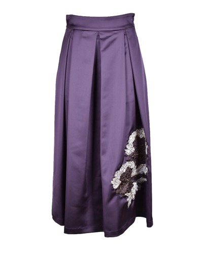 Shop Alessandro Dell'acqua Womens Violet Skirt In Purple