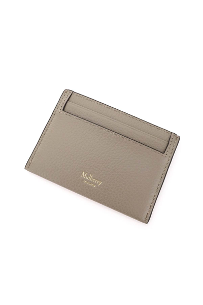Shop Mulberry Continental Card Holder In Grey