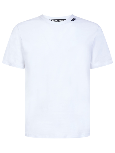 Shop Palm Angels Essential T-shirt In White
