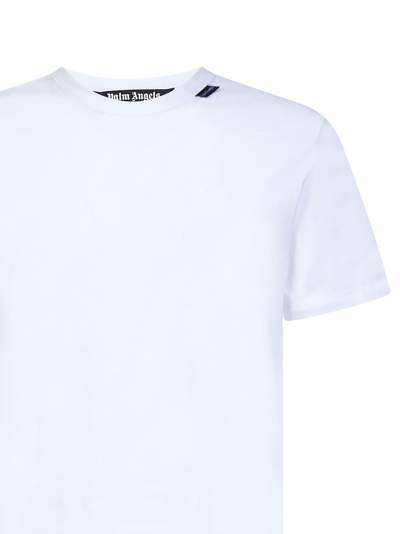 Shop Palm Angels Essential T-shirt In White