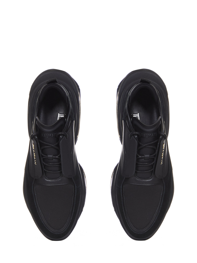 Shop Balmain Paris B-bold Sneakers In Black