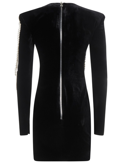 Shop Balmain Paris Dress In Black