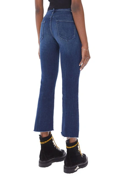 Shop Mother The Insider Frayed Step Hem Crop Jeans In Good For You