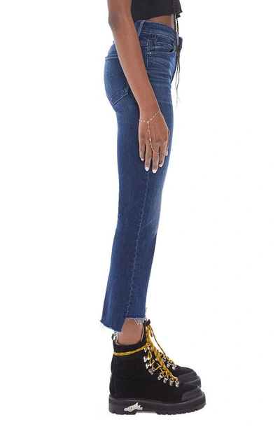 Shop Mother The Insider Frayed Step Hem Crop Jeans In Good For You