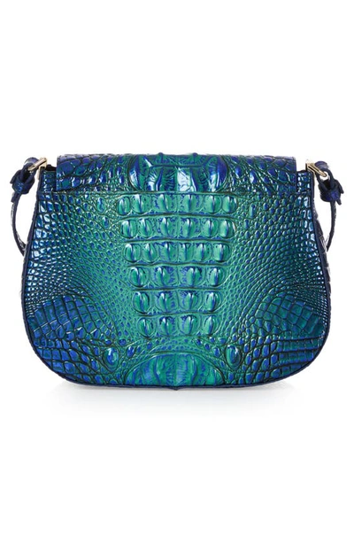 Shop Brahmin Nadine Small Leather Crossbody Bag In Royalty Ombre Melbourne