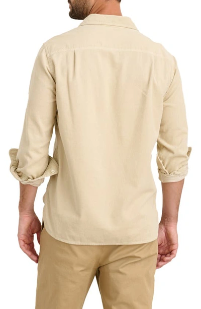 Shop Alex Mill Corduroy Popover Shirt In Light Putty