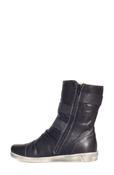Shop Cloud Ally Wool Lined Boot In Black Velvet