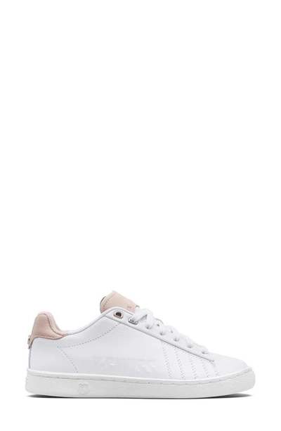 Shop K-swiss Court '66 Sneaker In White/ Peachy Keen