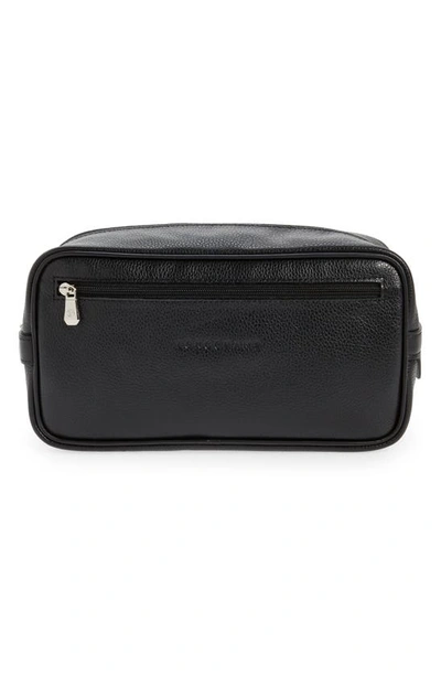 Longchamp Le Foulonné Leather Toiletry Case In Black | ModeSens