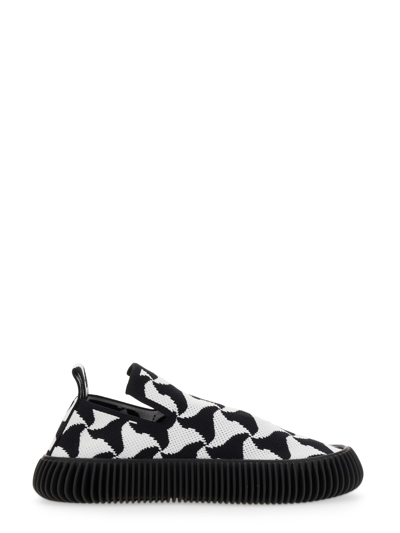 Shop Bottega Veneta Knit Slip-on Sneaker In Black