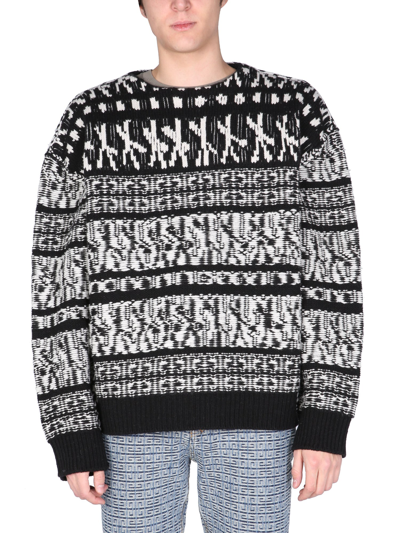 Givenchy X Chito Float Stitch Lambswool Sweater In Black