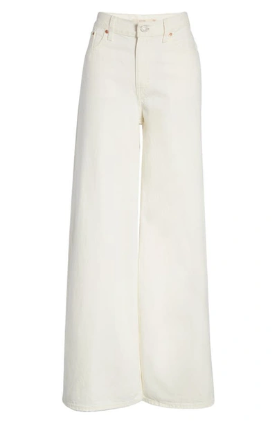 Shop Levi's Wide Leg Jeans In White Rinse