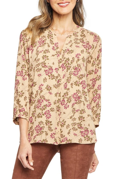Shop Nydj Pintuck Blouse In Victoria Park