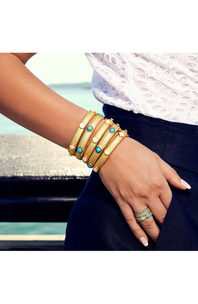 Shop Freida Rothman Mother-of-pearl Hinge Bracelet In Gold