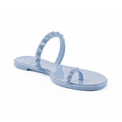 Carmen Sol Maria Flat Jelly Sandals In Baby Blue