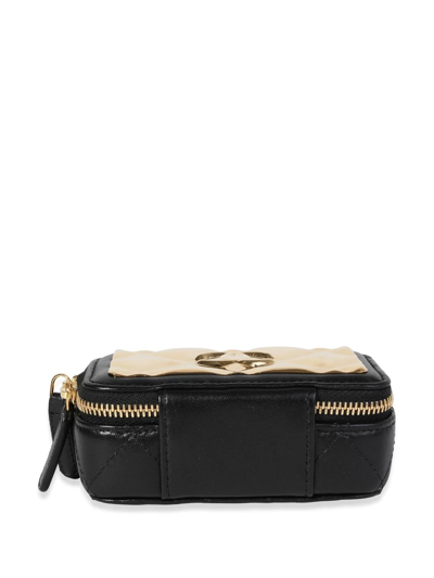 Pre-owned Chanel Quilted Cc Mini Bag In Black