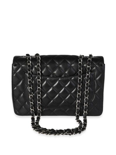 Pre-owned Chanel Classic Flap Jumbo Shoulder Bag In Black