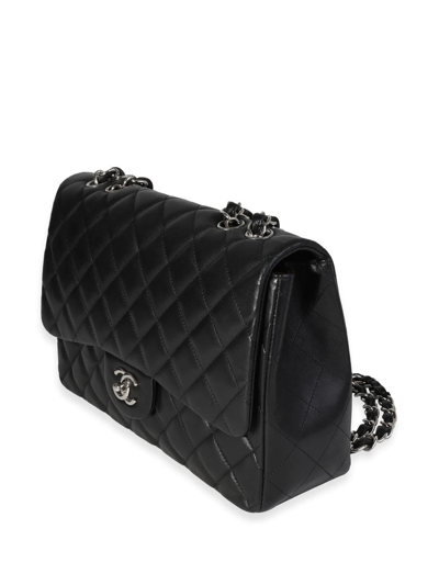 Pre-owned Chanel Classic Flap Jumbo Shoulder Bag In Black
