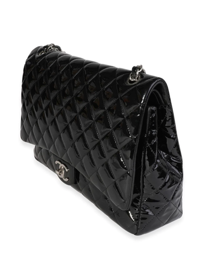 Pre-owned Chanel 2011 Double Flap Shoulder Bag In Black