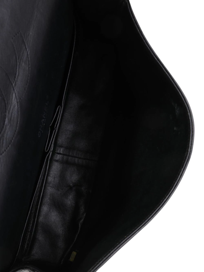 Pre-owned Chanel 2011 Double Flap Shoulder Bag In Black