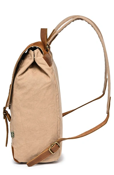 Shop The Same Direction Valley Oak Canvas Backpack In Khaki