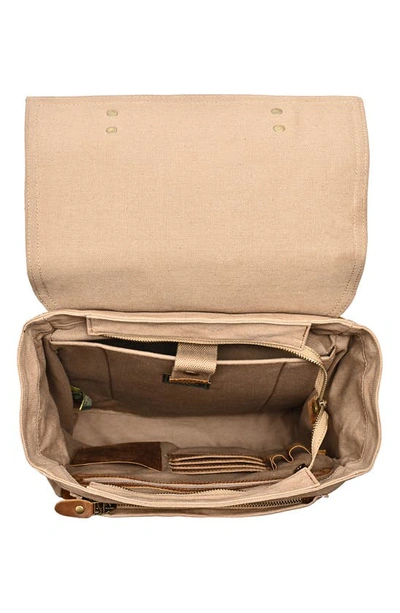 Shop The Same Direction Valley Oak Canvas Backpack In Khaki