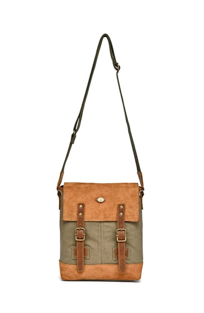 Shop The Same Direction Valley Oak Canvas Crossbody Bag In Olive