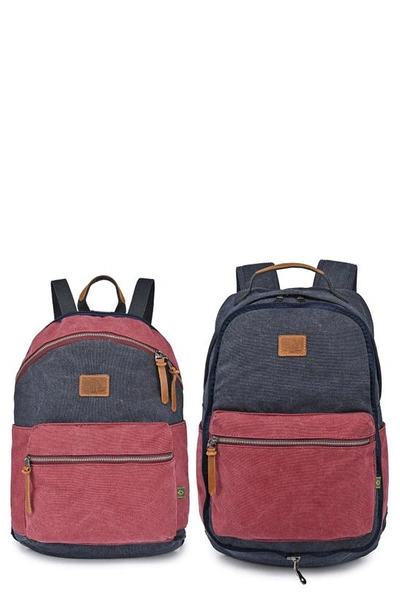 Shop The Same Direction Trail Tree Double Backpack In Navy