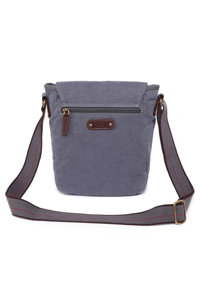 Shop The Same Direction Spring Palm Canvas Crossbody Bag In Grey