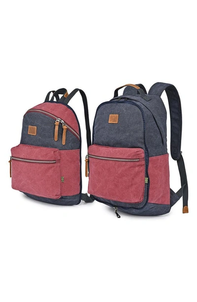 Shop The Same Direction Trail Tree Double Backpack In Navy