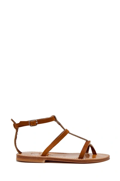 Kjacques K. Jacques Gina Leather Sandals In Natural
