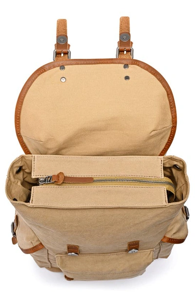 Shop The Same Direction Shady Cove Canvas Backpack In Khaki