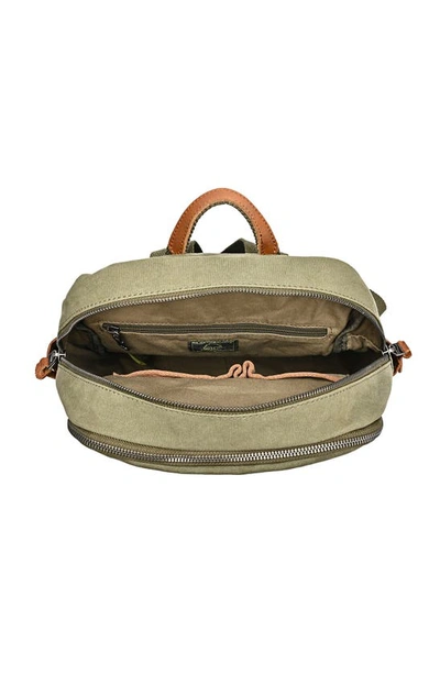Shop The Same Direction Magnolia Hill Canvas Backpack In Olive