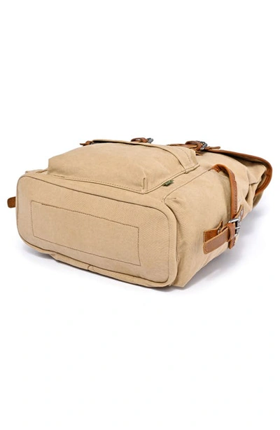 Shop The Same Direction Shady Cove Canvas Backpack In Khaki
