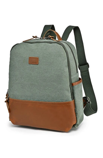 Shop The Same Direction Magnolia Hill Canvas Backpack In Teal