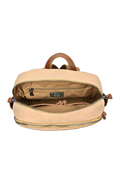 The Same Direction Magnolia Hill Canvas Backpack In Khaki